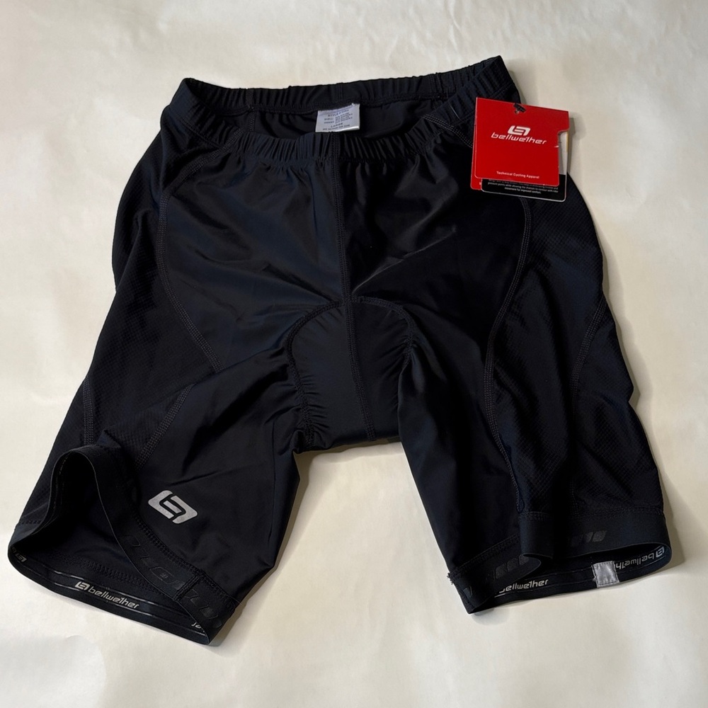 🆕 NWT 🚲 Bike Cycling Bellwether Axiom Black Biking Triathlon Racing Shorts Sz L